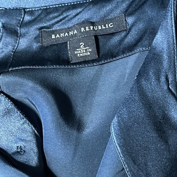 Banana Republic Satin Baby Doll Dress Size 2 - Picture 3 of 4